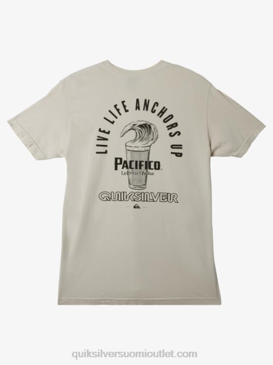 Quiksilver x Pacifico D6JJ11 miehet kivi älä taistele vaahto-t-paitaa vastaan