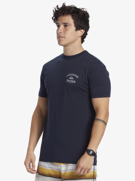 Quiksilver x Pacifico D6JJ1 miehet laivasto bleiseri lockup t-paita