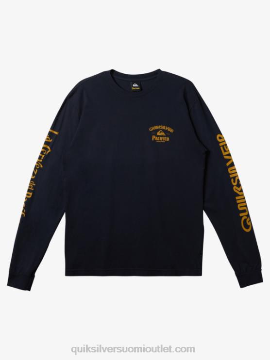 Quiksilver x Pacifico D6JJ6 miehet laivasto bleiseri suora ampuja pitkähihainen t-paita