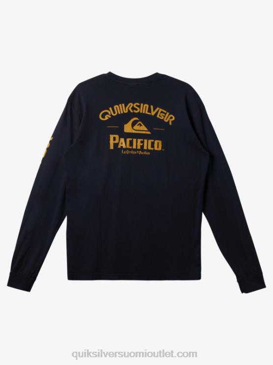 Quiksilver x Pacifico D6JJ6 miehet laivasto bleiseri suora ampuja pitkähihainen t-paita