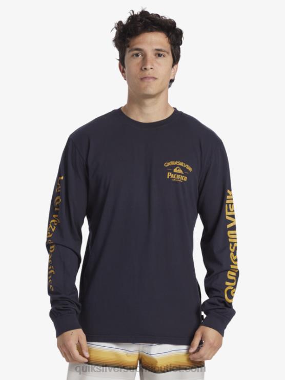 Quiksilver x Pacifico D6JJ6 miehet laivasto bleiseri suora ampuja pitkähihainen t-paita