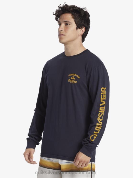 Quiksilver x Pacifico D6JJ6 miehet laivasto bleiseri suora ampuja pitkähihainen t-paita