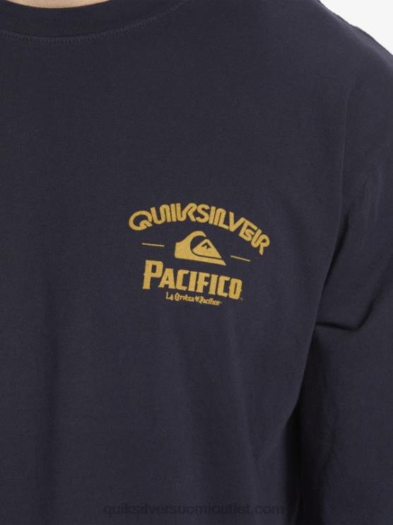 Quiksilver x Pacifico D6JJ6 miehet laivasto bleiseri suora ampuja pitkähihainen t-paita