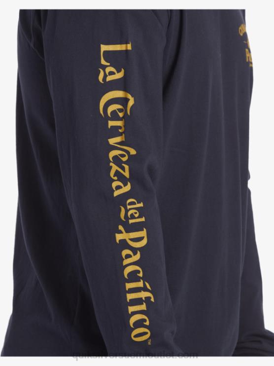 Quiksilver x Pacifico D6JJ6 miehet laivasto bleiseri suora ampuja pitkähihainen t-paita