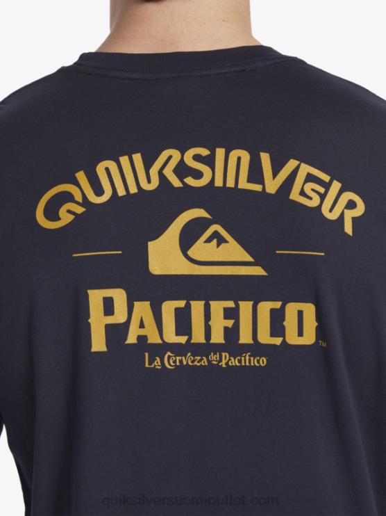 Quiksilver x Pacifico D6JJ6 miehet laivasto bleiseri suora ampuja pitkähihainen t-paita