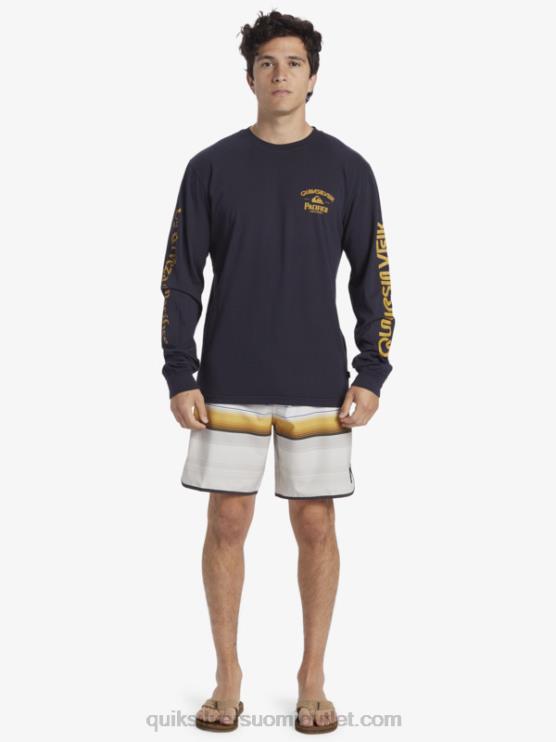 Quiksilver x Pacifico D6JJ6 miehet laivasto bleiseri suora ampuja pitkähihainen t-paita