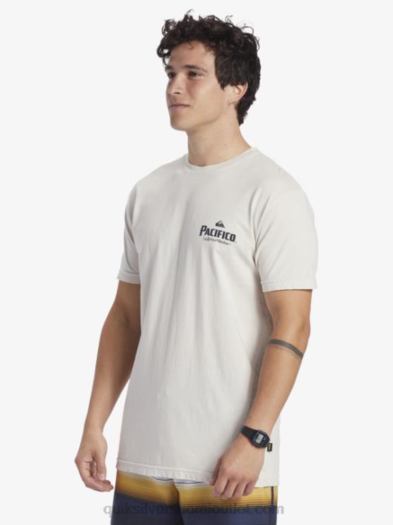Quiksilver x Pacifico D6JJ9 miehet kivi luonnonkaunis vibes t-paita