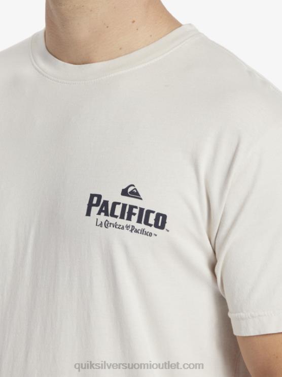 Quiksilver x Pacifico D6JJ9 miehet kivi luonnonkaunis vibes t-paita