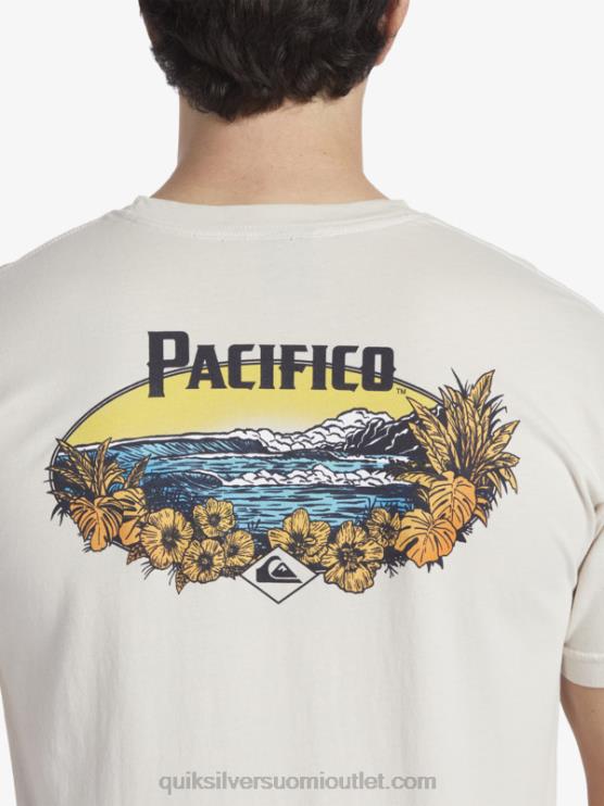 Quiksilver x Pacifico D6JJ9 miehet kivi luonnonkaunis vibes t-paita