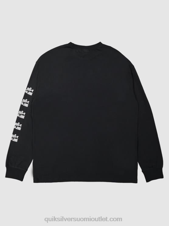 Quiksilver x Stab D6JJ1845 miehet musta luonnonmukainen pitkähihainen t-paita