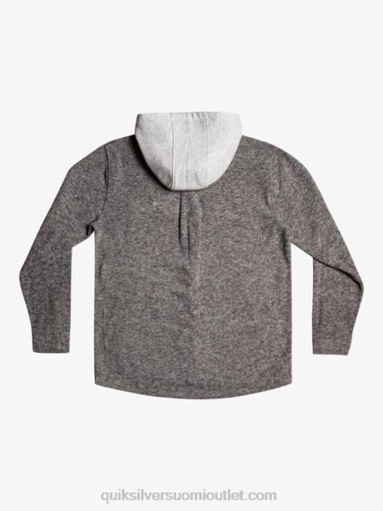 Quiksilver D6JJ1472 miehet tummanharmaa kanerva super swell hupullinen fleece vetoketjullinen takki