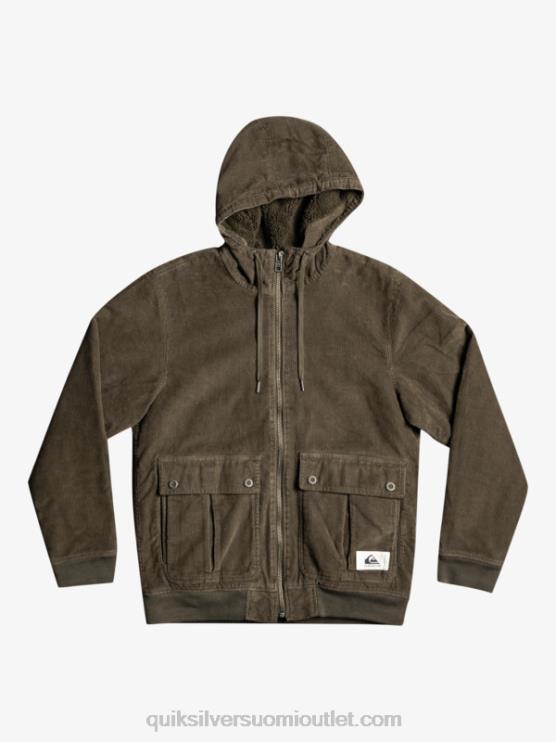 Quiksilver D6JJ1557 miehet rypäleen lehtiä kolminkertainen vakosamettitakki