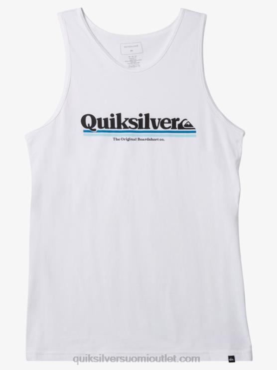 Quiksilver D6JJ1004 miehet valkoinen rivien välissä tankki