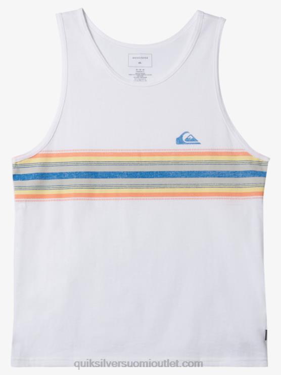 Quiksilver D6JJ1338 miehet valkoinen virtaviivainen tankki-t-paita
