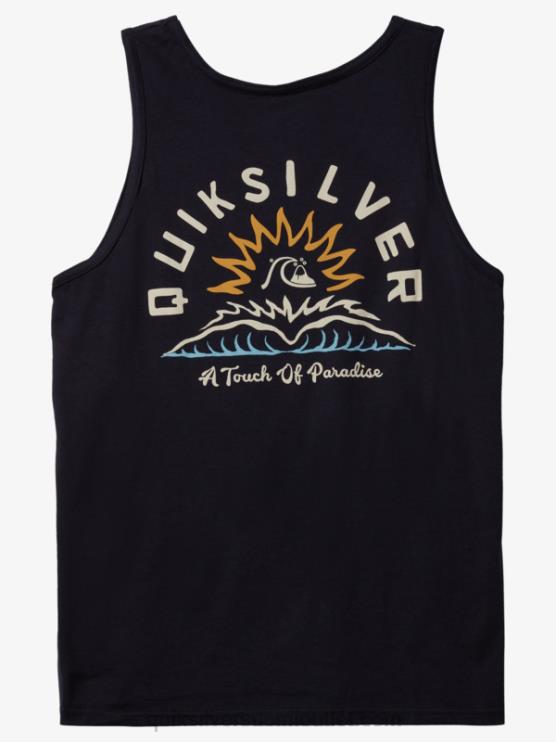 Quiksilver D6JJ1362 miehet laivasto bleiseri water tales tanks t-paita