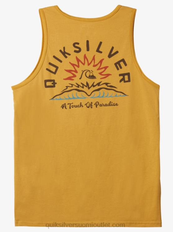 Quiksilver D6JJ1363 miehet kirkasta kultaa water tales tanks t-paita
