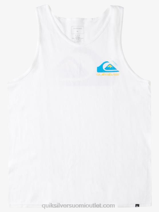 Quiksilver D6JJ1521 miehet valkoinen logo takasäiliö