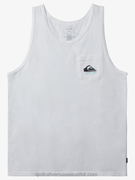 Quiksilver D6JJ557 miehet valkoinen omni pocket tank t-paita