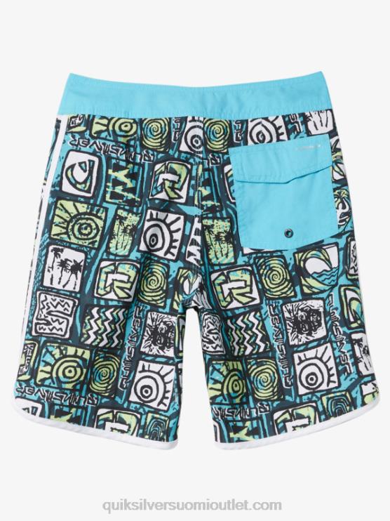 Quiksilver D6JJ1901 pojat joen sininen 8-16 jokapäiväinen kampasimpukka 17 lautashortsit