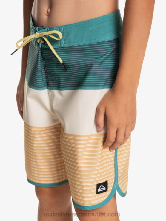 Quiksilver D6JJ1985 pojat vehnä 8-16 surfsilk tijuana 17 boardshortsit
