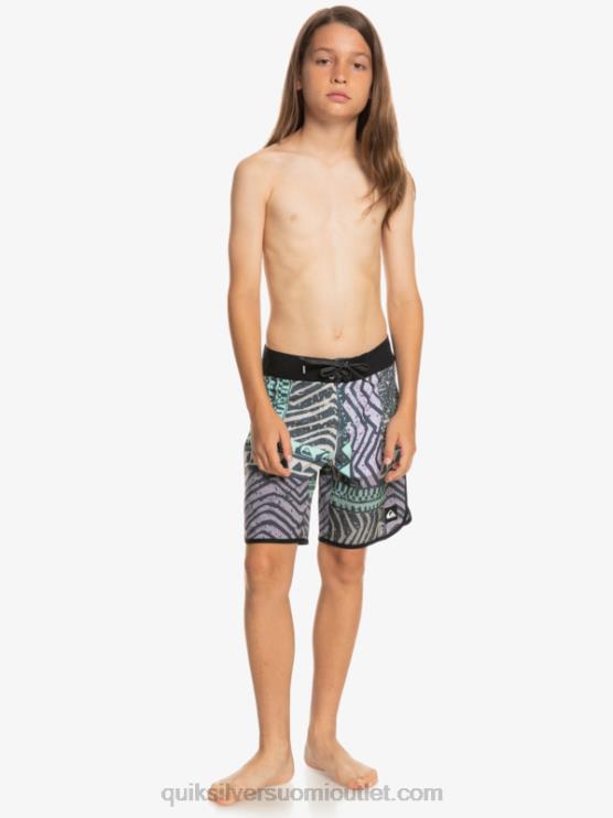 Quiksilver D6JJ2147 pojat keskiyön laivasto 8-16 highlite kampasimpukka 16 boardshortsit