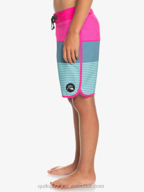 Quiksilver D6JJ2268 pojat vaaleanpunainen glo 8-16 surfsilk tijuana yth 17 boardshort