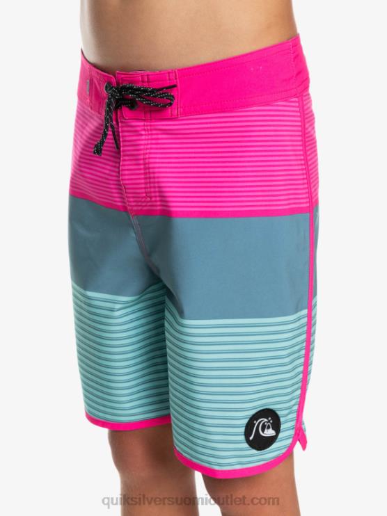 Quiksilver D6JJ2268 pojat vaaleanpunainen glo 8-16 surfsilk tijuana yth 17 boardshort