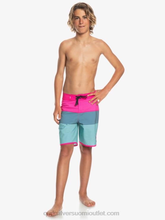 Quiksilver D6JJ2268 pojat vaaleanpunainen glo 8-16 surfsilk tijuana yth 17 boardshort