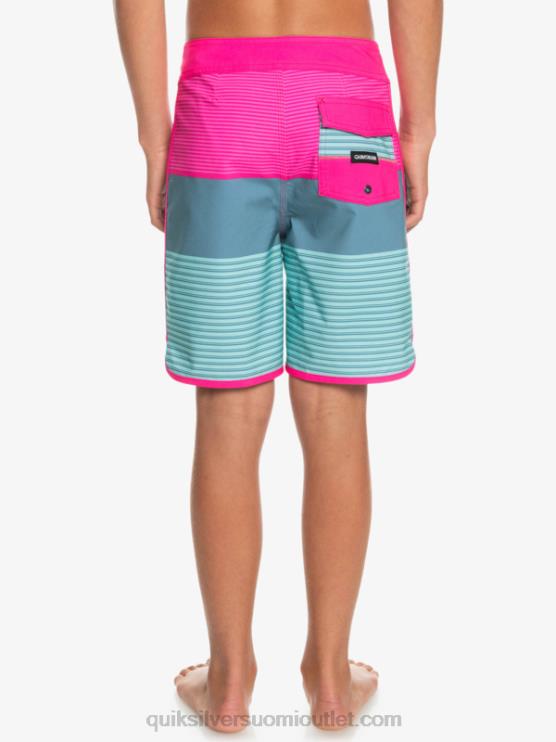 Quiksilver D6JJ2268 pojat vaaleanpunainen glo 8-16 surfsilk tijuana yth 17 boardshort