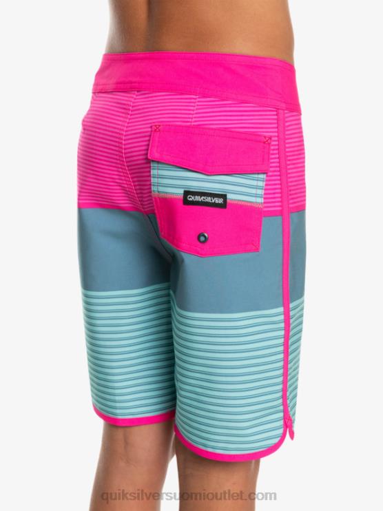 Quiksilver D6JJ2268 pojat vaaleanpunainen glo 8-16 surfsilk tijuana yth 17 boardshort