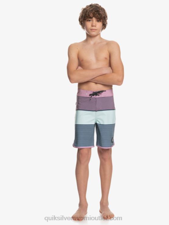 Quiksilver D6JJ2270 pojat pölyinen orkidea 8-16 surfsilk tijuana yth 17 boardshort