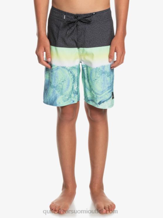 Quiksilver D6JJ2274 pojat vihreää tuhkaa 8-16 päivittäinen paneeli yth 17 boardshort