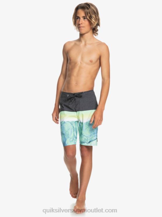 Quiksilver D6JJ2274 pojat vihreää tuhkaa 8-16 päivittäinen paneeli yth 17 boardshort