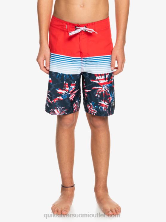 Quiksilver D6JJ2276 pojat korkean riskin punainen 8-16 päivittäinen paneeli yth 17 boardshort