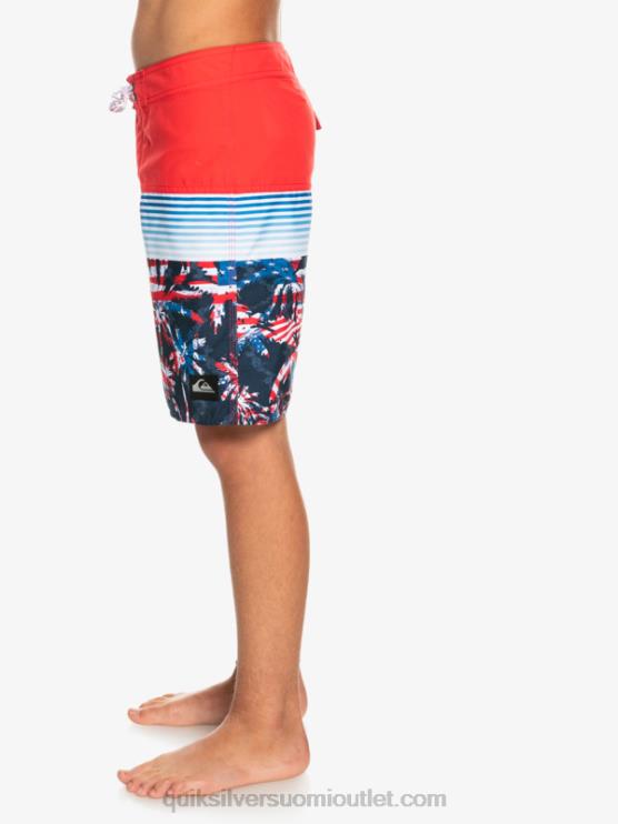 Quiksilver D6JJ2276 pojat korkean riskin punainen 8-16 päivittäinen paneeli yth 17 boardshort