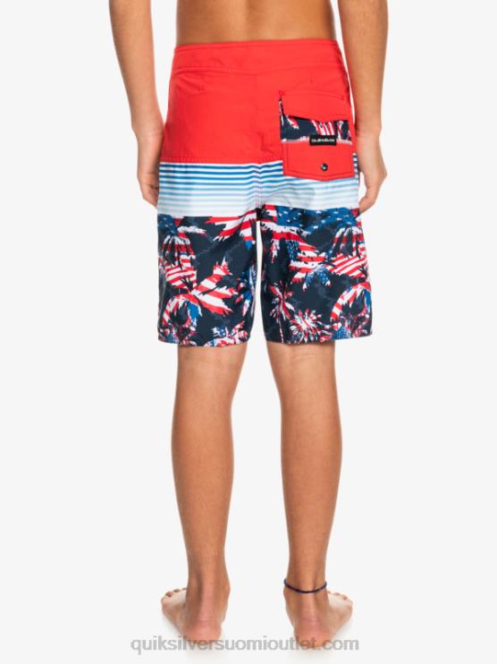 Quiksilver D6JJ2276 pojat korkean riskin punainen 8-16 päivittäinen paneeli yth 17 boardshort