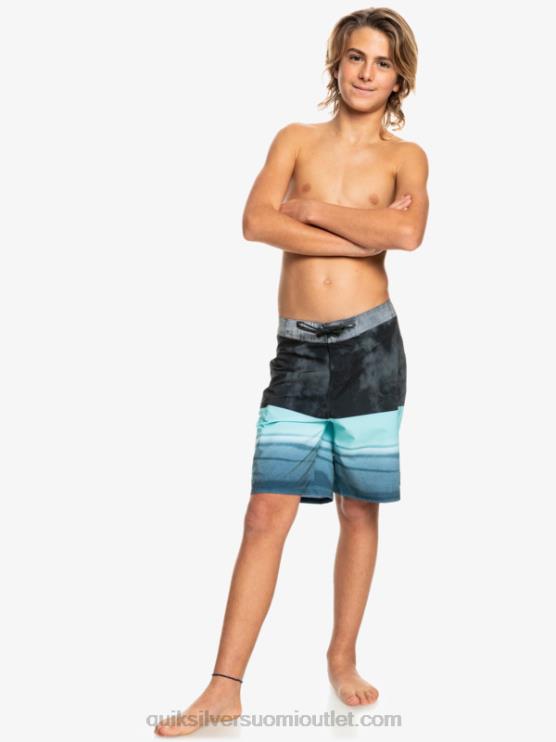 Quiksilver D6JJ2298 pojat musta 8-16 surfsilk five-0 17 boardshortsit