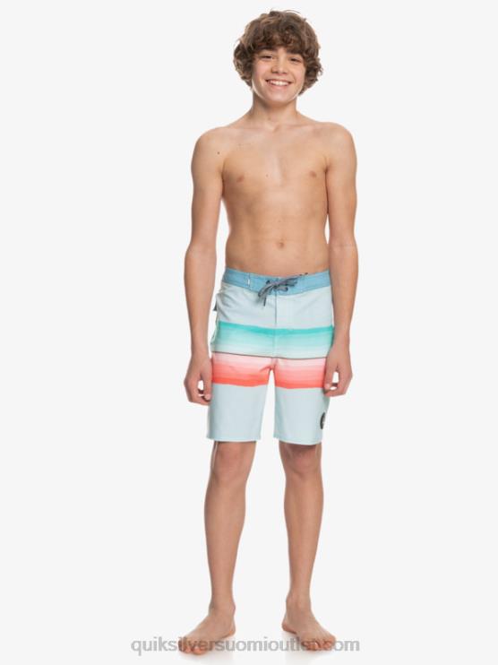 Quiksilver D6JJ2300 pojat merkki sininen 8-16 surfsilkkihartsisävy 17 boardshortsit