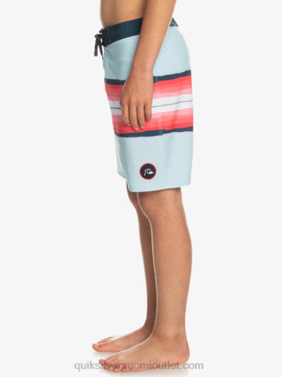 Quiksilver D6JJ2302 pojat sininen harmaa 8-16 surfsilkkihartsisävy 17 boardshortsit