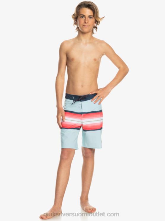 Quiksilver D6JJ2302 pojat sininen harmaa 8-16 surfsilkkihartsisävy 17 boardshortsit
