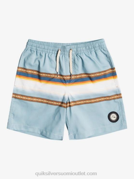 Quiksilver D6JJ2320 pojat linnoitus sininen 8-16 aurinko haalistunut 15 kierrätettyä lentopalloa