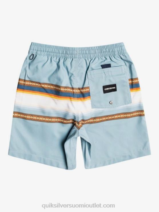 Quiksilver D6JJ2320 pojat linnoitus sininen 8-16 aurinko haalistunut 15 kierrätettyä lentopalloa
