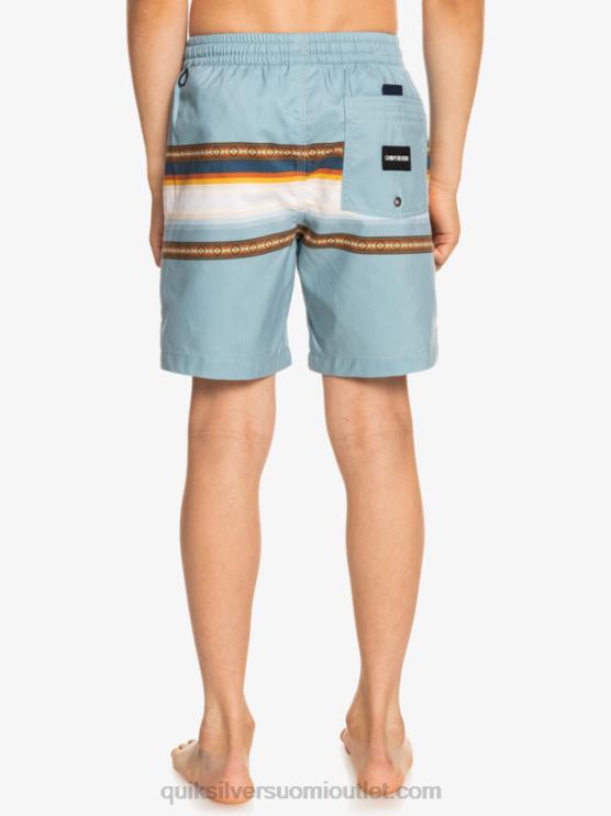 Quiksilver D6JJ2320 pojat linnoitus sininen 8-16 aurinko haalistunut 15 kierrätettyä lentopalloa