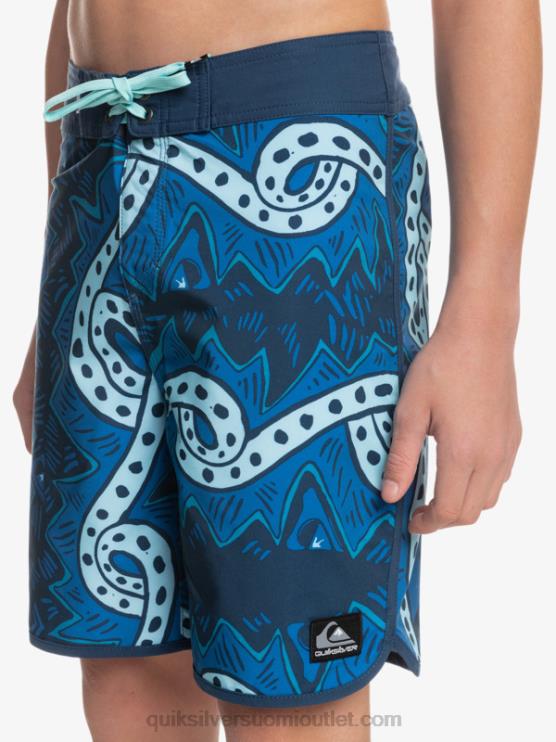 Quiksilver D6JJ2328 pojat merkki sininen 8-16 surfsilk vaihtohousut 17 boardshortsit