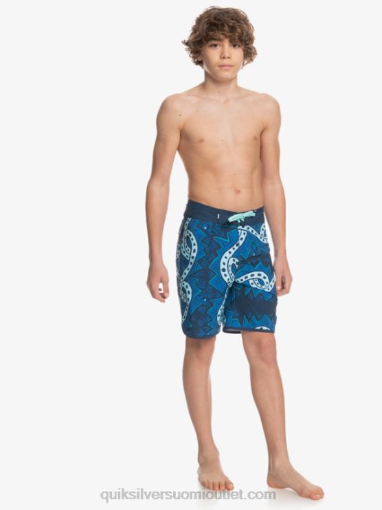 Quiksilver D6JJ2328 pojat merkki sininen 8-16 surfsilk vaihtohousut 17 boardshortsit