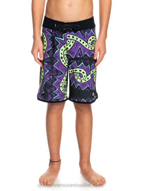 Quiksilver D6JJ2329 pojat musta 8-16 surfsilk vaihtohousut 17 boardshortsit