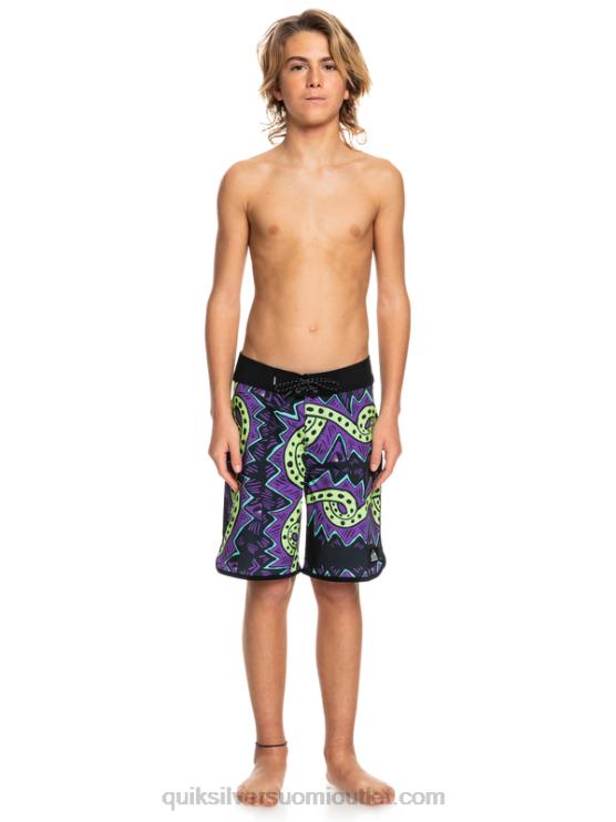 Quiksilver D6JJ2329 pojat musta 8-16 surfsilk vaihtohousut 17 boardshortsit