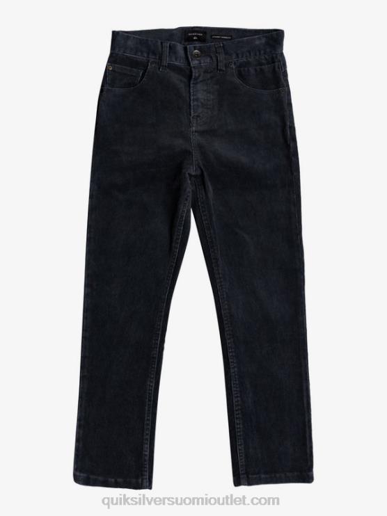 Quiksilver D6JJ2330 pojat musta 8-16 kracker kapenevat vakosamettihousut