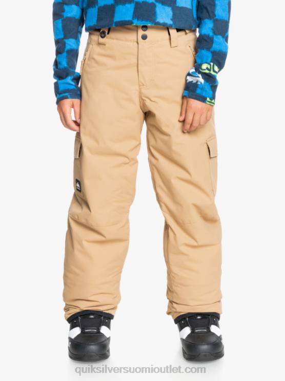 Quiksilver D6JJ2260 pojat tanniini 8-16 portteri eristetyt khaki lumihousut
