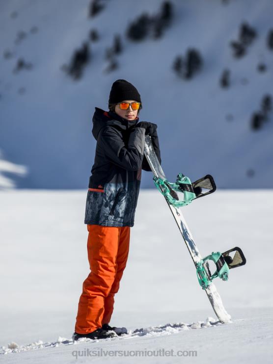 Quiksilver D6JJ2291 pojat soseutettu kurpitsa 8-16 farmarieristetyt oranssit lumihousut 8-16